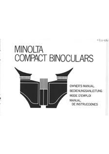 Minolta Binoculars manual. Camera Instructions.